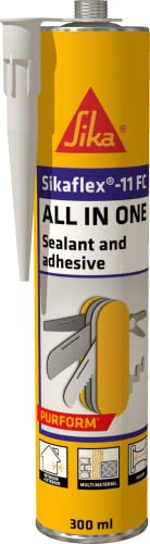 Sika – Sikaflex 11FC Purform – Multipurpose Elastic Adhesive And Sealant – Interior And Exterior Use – Flexible – Moisture Curing – White – 300ml