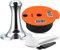 Refillable Coffee Capsules, Stainless Steel Coffee Pods Compatible with Tassimo Machines (60ML Red +Tamper)