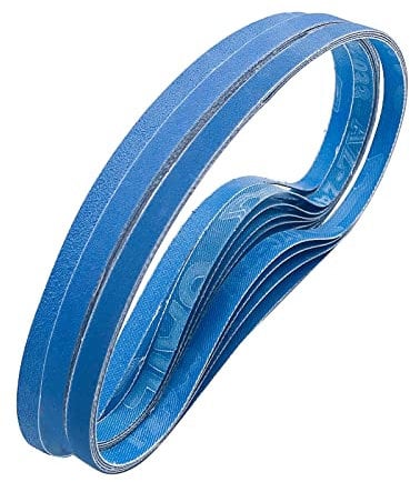FEIHU 30 Piece Metal Sanding Belts 9X 533 mm, 5 Pieces Each (grit(60,80,100,120,240, 320) for Belt Sanders,Power File, Sharpening, Rust Removal