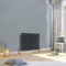 WarmeHaus 600x830mm Horizontal Traditional 2 Column Anthracite Cast Iron Style Radiator Central Heating