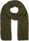 styleBREAKER Damen langer Strick Schal mit Wellen Strickmuster, warmer Winter Strickschal Einfarbig 01018168, Farbe:Oliv