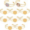 SUNNYCLUE 10 Stück 25 mm Cabochon Lünette Tablett Blank Armreif Verstellbares Rundes Armband Blank Manschette Armreif Armbänder Für Die Schmuckherstellung Bulk Messing Armbänder Rohlinge Handwerk Erwa