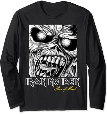 Iron Maiden - Boxed Eddie with Logo Long Sleeve T-Shirt