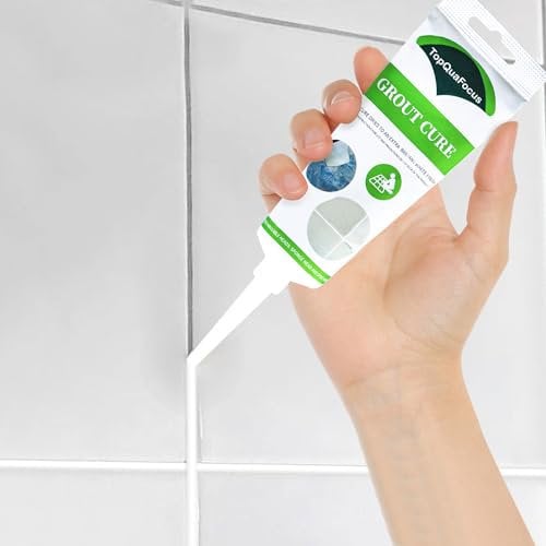 TopQuaFocus 200g Grout Reviver - White Grout Cure with Whitener for Bathroom and Kitchen Tile Fast Drying Repair Kit