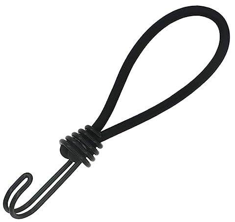 6 Corde Elastiche con Ganci in Metallo per Campeggio All'aperto