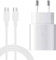 Caricatore Rapido USB C per Caricabatterie Samsung 25W con Cavo 2m Tipo C Compatibile con Samsung S23/ S22/ S22 Plus/ S21 FE/ S21 Ultra/ S20 Plus/Z Flip5/ Note20/ A54/ A53/ A52/ A34/ A14/ A13