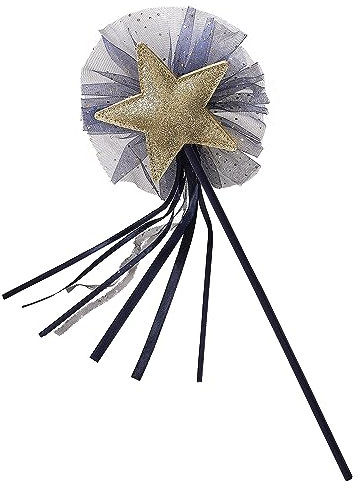 Ginger Ray Girls Navy & Gold Star Wizards Wand for Halloween Costume Parties