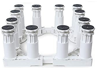 YHJZSM Washing Machine Stand Base Movable Washing Machine Stand Adjustable Base Length/Width 47-70cm Dryer And Refrigerator Trolley Air Conditioner Base Stand for Fridge Freezer Height 10