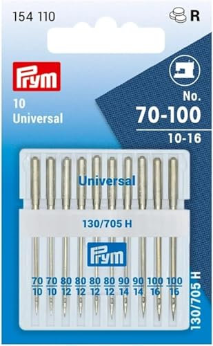 Prym Universalnadeln, 10 Stück, gemischt, Größen 70 bis 100