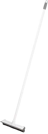 2 in 1 Rubber Broom with Squeegee Edge, 120cm Heavy Duty Silicone Floor Scrub Brush, Scrape and Brush with Long Handle Handle Telescopic Shower Scrubber Outdoor for Cleaning Bathroom Kitchen