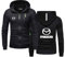 KGQSHFVF Herren-Kapuzenpullover Mit Reißverschluss Für Mazda Bedruckt Einfarbig Jacken Frühlings- Und Herbst-Sweatshirts Kapuzenoberteile Langärmelige Straßenkleidung-Black||XL