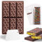 6 Tafeln Schokoladenform Silikon, Tief Schokoladentafel Form mit Schaber und Tasche, Antihaftbeschichtung Schokoladenform, Extra Tief Schokolade Form für Schokolade Praline Süßigkeiten