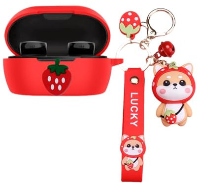 Casevita Cute Case Compatible with Bose QuietComfort Earbuds 2024 with Keychain, Cartoon Anime Protective Cover Compatible with Bose New QuietComfort Wireless Noise