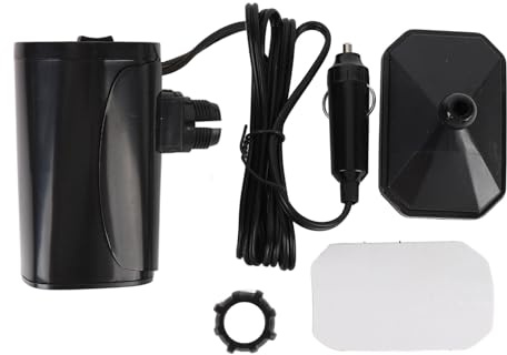 Termoventilatore per auto, termoventilatore per auto, dispositivo di disappannamento per auto, termoventilatore per parabrezza, design salvaspazio, potenza 150 W, defroster, dispositivo di