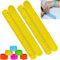 FROVOL 1 x buntes Lineal, Slap-Armbänder, Silikon, Lernskala, Lineal für Kinder, Schule, Party, Preis, Z7K8, Geschenk-Lineale, Armbänder, Gi