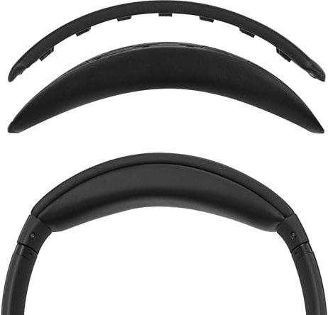 Geekria Almohadilla de Diadema Compatible con Auriculares Bose QC 45/ 35IIGaming/ 35II/ 35/ SE, Pieza de reparación de la Banda de Repuesto (Negro)