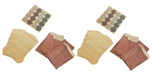 LALAFINA 2 Sets Briefumschläge Und Briefpapiere Vintage Briefpapier Notizzettel Retro Sachen Bedruckbares Briefumschlagpapier Briefumschläge Selbstklebende Blankokarten Luftpost