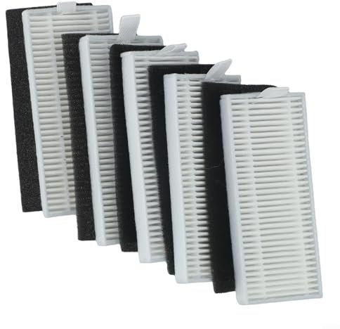 Lot de 5 filtres lavables pour MEDION X20 SW+ MD 11415 - Accessoires pour filtre HEPA - Accessoires pour aspirateur robot