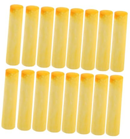 Warmhm 40 Stück im Freien im Freien Kreide Masse Jumbo Sidewalk Chalk Partygeschenke aus Kreide auf dem Bürgersteig Bürgersteigkreide Gehsteigkreide für Gipspulver Gelb