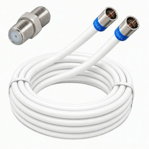 Vodafone Station Cable Router Netzwerk Anschlusskabel Deluxe Premium 8K Cabelcon Schnellstecker + Verbinder Weiss 10 Meter