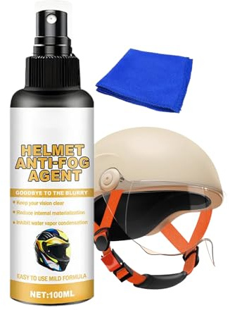 Generisch Anti-fog spray for helmet visor, waterproof demister, 100 ml windscreen rain deflector spray, for glasses, skiing, motorcycle tours and outdoor activities, unisex
