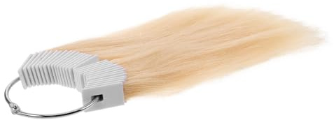 Healeved Nuancier de Test de Couleur Cheveux Jaune 30 Pièces pour Formation Coloration Capillaire avec Mèches Douces et Naturelles pour Salons de Coiffure