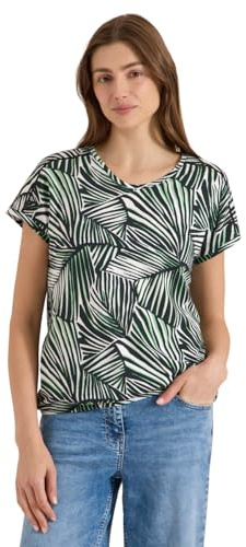Damen T-Shirt mit V-Neck und Spitzendetail