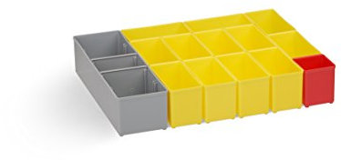 Insetboxenset B3 gelb | Sortimentsbox klein leer | Bosch Sortimo i-BOXX 72 Insetboxenset B3 | Erstklassige Sortierboxen für Kleinteile