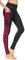Flatik Damen Netzoberfläche Sport Gym Yoga Laufen Fitness Leggings Hose, Schwarz Rot(long Hosen), S