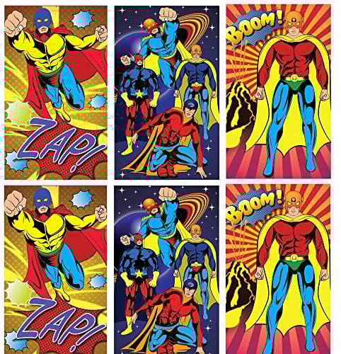 10 X Mini Super Hero Notebooks