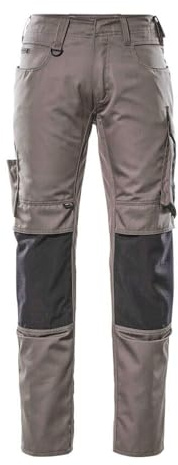 Mascot 12679-442-88809 Unique Mannheim Cordura Geringes Gewicht Hose mit Knietaschen, Anthrazit/Schwarz, 90C62 Größe