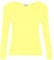 GUBA® Girls T Shirt Long Sleeve Top Kids Plain Basic Uniform T-Shirt Crew Neck Tee Size 5-13 Years (5-6 Years, Yellow)