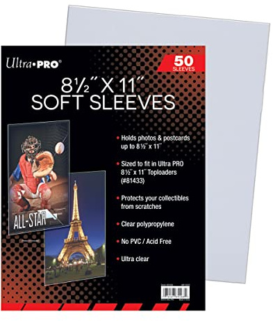 Ultra Pro - Soft Sleeves 8-1/2' x 11' (50)