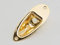 Göldo JSC1G Deluxe Buchsenblech für Strat, gold