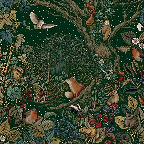 Luxuriöse Weihnachtskartenbox Secret Garden 8 Weihnachtskarten mit Folie und Prägung