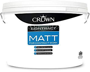 Crown Contractors Contract Matt - Brilliant White - 10L