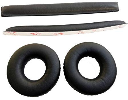 V-MOTA Earpads Compatible with Sennheiser HD25 Aluminium,HD 25 New,HD25-1 II Stereo Headset,Replacement Cushions Repair Parts (Headpads + Earmuffs 1 Set)