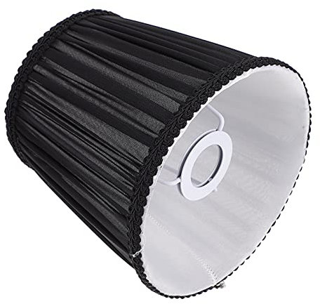 SOLUSTRE Stoff Lampenschirm E14 Stoff Lampenabdeckung Schwarz Schutzhülle für Tischlampe Schreibtischlampe Wandleuchte Pendelleuchte Deckenleuchte Hotel Zuhause Zimmer Dekoration