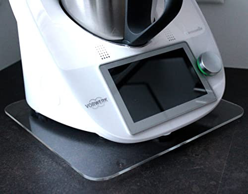 Premium Gleitbrett für den Thermomix - TM5, TM6 & TM31 - Hochwertiger Gleiter aus Premium Acrylglas - MADE IN GERMANY (Ohne Griff, Transparent)