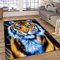 Sticker Superb. Urwald Wald Wildlife Tier Tiger Teppich für Schlafzimmer Wohnzimmer Teppich Küche Flur Läufer Sofa Teppich Fußmatte Trittmatte Badematte Rutschfester Bettseite Teppich (Gelb,60x90 cm)