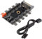 Hsthe Sea Gehäuselüfter Hub CPU-Kühlung | 10 Port 12 V SATA zu Fan-Header mit 4 Pin PWM Controller | Dedizierte Versorgung vom Netzteil zum Verbinden mehrerer Punkte