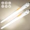 Tonffi 2 Pièces Tube LED 115cm, 36W 4100LM Neon LED Étanche IP65, Pouvant être lié Luminaire Plafonnier Led pour Atelier, Garage, Bureau, Cave Blanc Neutre 4000K