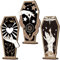 3 Stück Halloween Hexe Hand Holz Sarg Dekor Gothic Dekor Halloween Dekor Neuheit Hexe Dekor Holz Dekor für Tisch Goth Schreibtisch Zubehör für Halloween Party Supplies Home Decor (Cool Style)