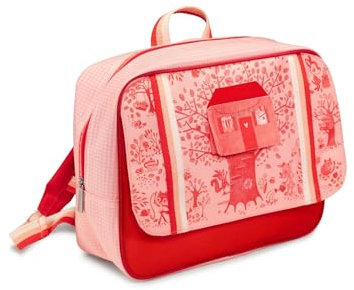 Lilliputiens - Schulranzen Happy Lena - Kinderrucksack aus recyceltem Polyester mit reflektierenden Streifen, A4-Fach und Flaschenhalter - Bequem und sicher für Vorschulkinder - Ab 2 Jahren - 84456