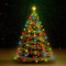 vidaXL Weihnachtsbaum Lichternetz mit 180 LEDs Lichterkette Überwurf Lichtervorhang Baumvorhang Weihnachtsdeko Weihnachtsbaumbeleuchtung Bunt 180cm