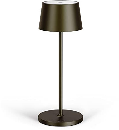 Stilosa Tischlampe Kabellos - Led Tischleuchte - Akku Kabellose Dimmbar Lampe mit Touch - Table Lamp Aufladbar Usb C - Akku-tischleuchte Outdoor - Tropisches Schwarz
