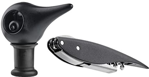 Zone Rocks Korkenzieher u. Weinverschluss Black