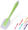 Silicone Spatula, Spatulas for Cooking 450°F Heat Resistant Seamless Rubber Spatulas Non-Stick Silicone Kitchen Utensils for Cooking, Baking and Mixing, Dishwasher Safe (Green)