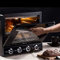 38L Convection Ovens, Toaster Oven, Non-Stick Liner, 2 Ovens with Crumb Tray, Griddle and Lid, Rotisserie Oven, Easy Bake Oven for Kids, Black