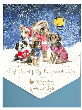 Wrendale Designs by Hannah Dale Notizkarten-Set O Holy Night, 8 Stück